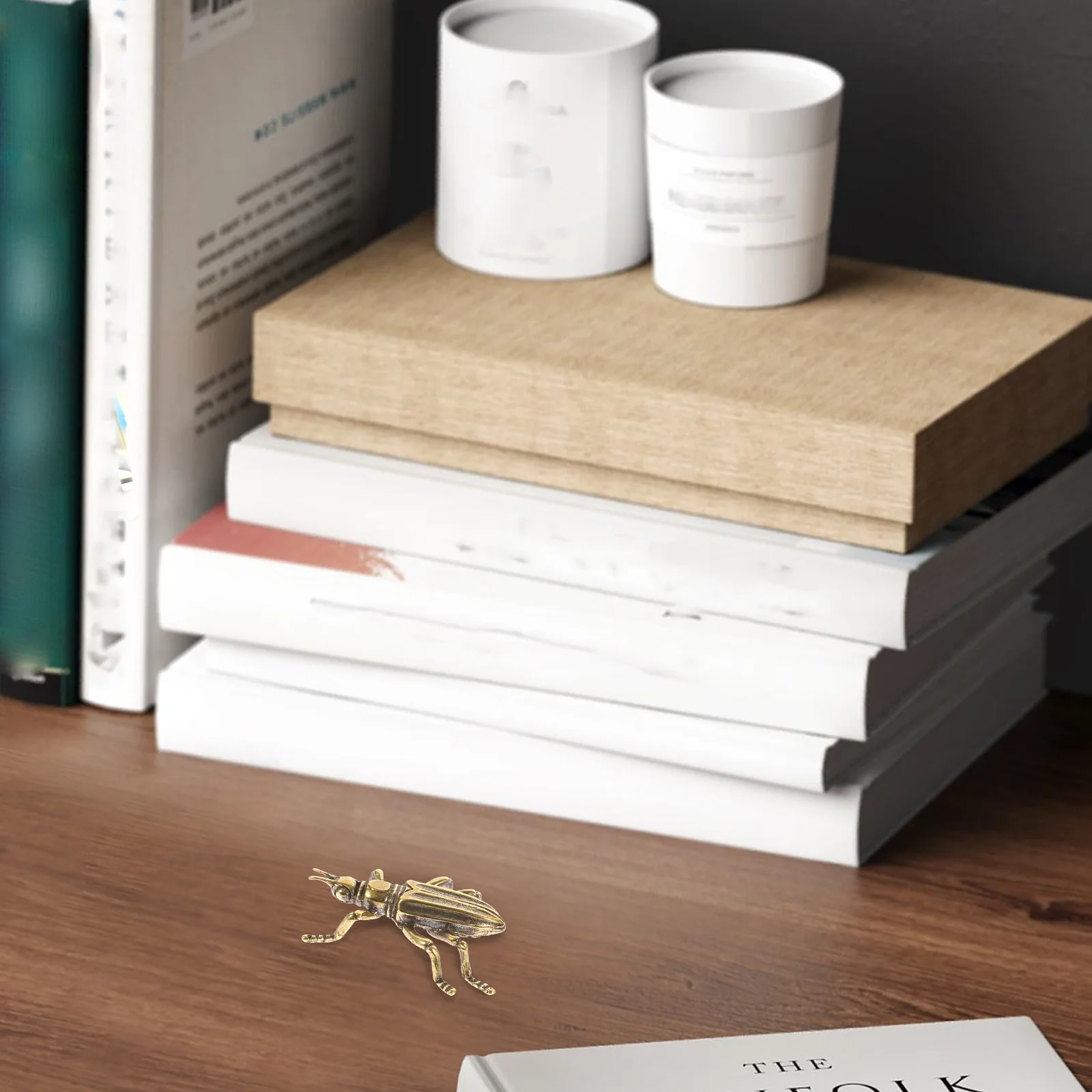 

Double Bucket Crickets Figurines Retro Tea Pet Desk Decor Craft Statue Decor Miniature Metal Art