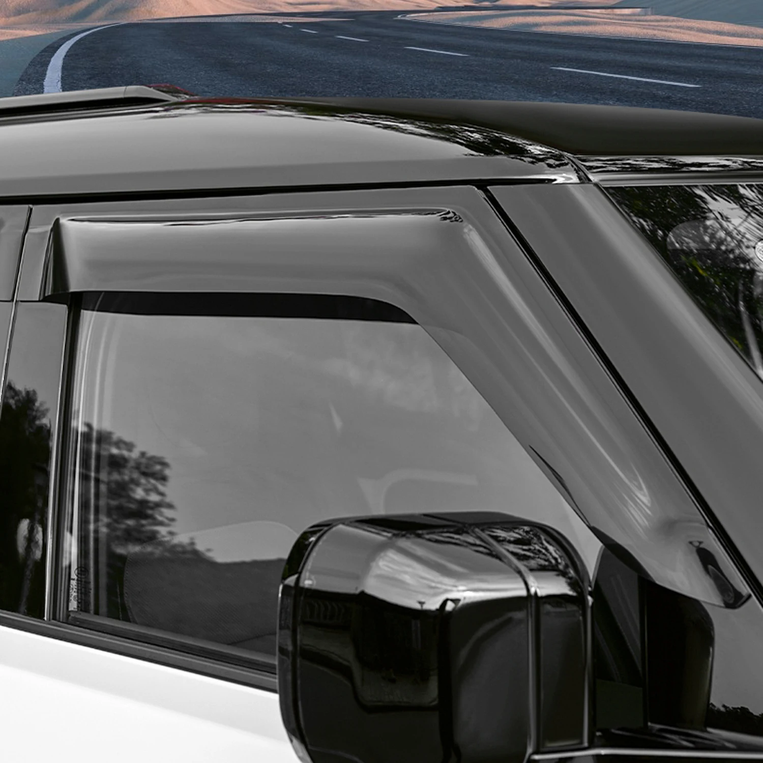 for Land Rover Defender 90 110 2020-2023 Black Exterior Window