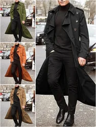 Streetwear Fashion Trench cappotto sottile da uomo Designer cappotti Overlong britannici abbigliamento da uomo con spalline giacche da uomo per la primavera