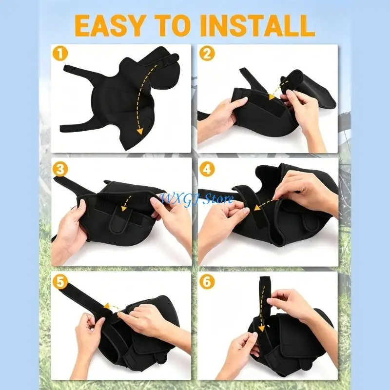 37JE Neoprene Motor Case Cover For Electric Bike Shock Absorbing Secure Fit Design