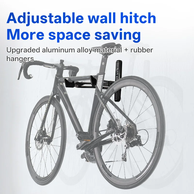 LITERIDE Bicycle Wall Mount Horizontal MTB Road Bike Rack Hanger Hooks Holder for Garage Indoor Storage Cycling Accessories