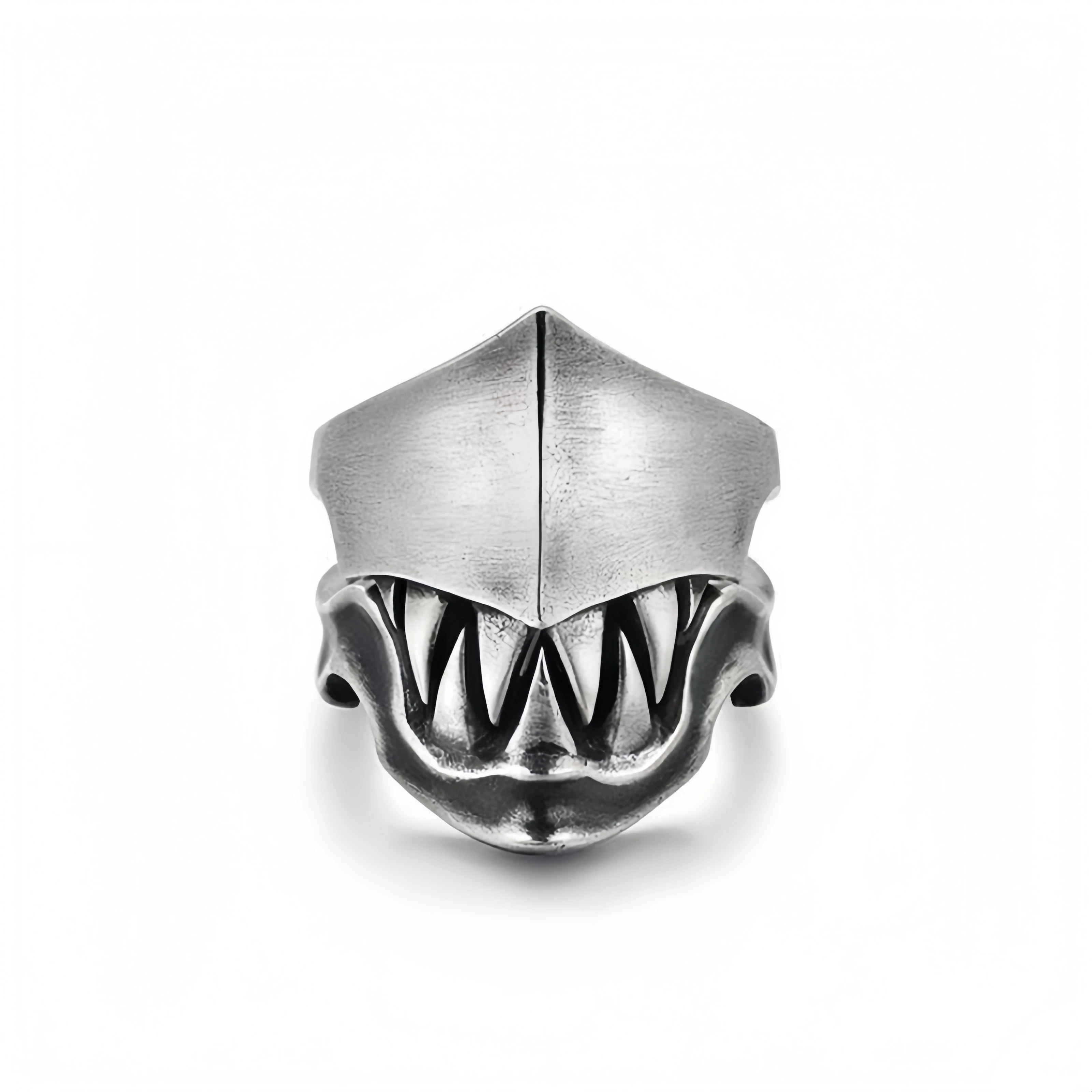 Retro Alien Venom Openable Ring For Men Silver-plated Copper Punk Gothic Edgy Jewelry Cosplay Accessories Halloween Gift for Him