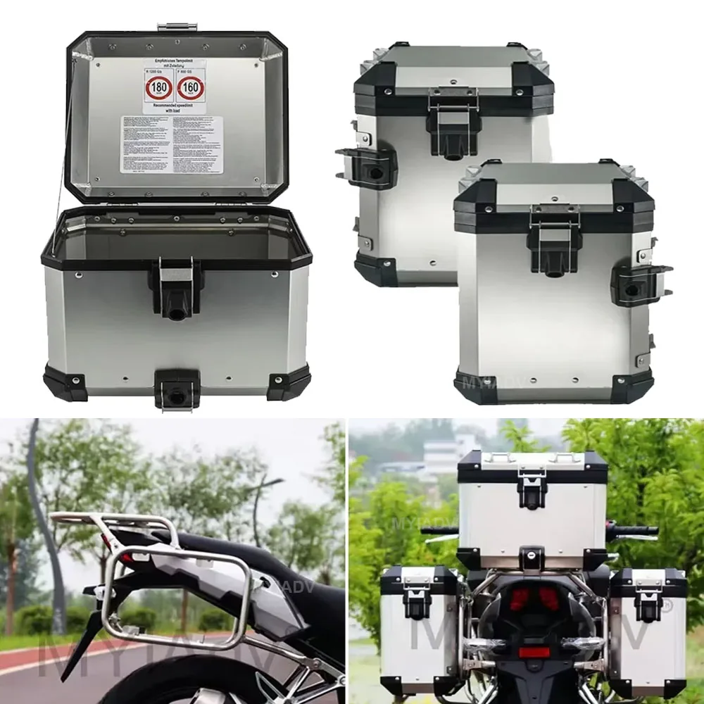 Aluminum Box Panniers Top Case Luggage Rack For Honda CB400X CB500X 2019-2022 Motorcycle Trunk Saddlebag Stainless Steel Bracket