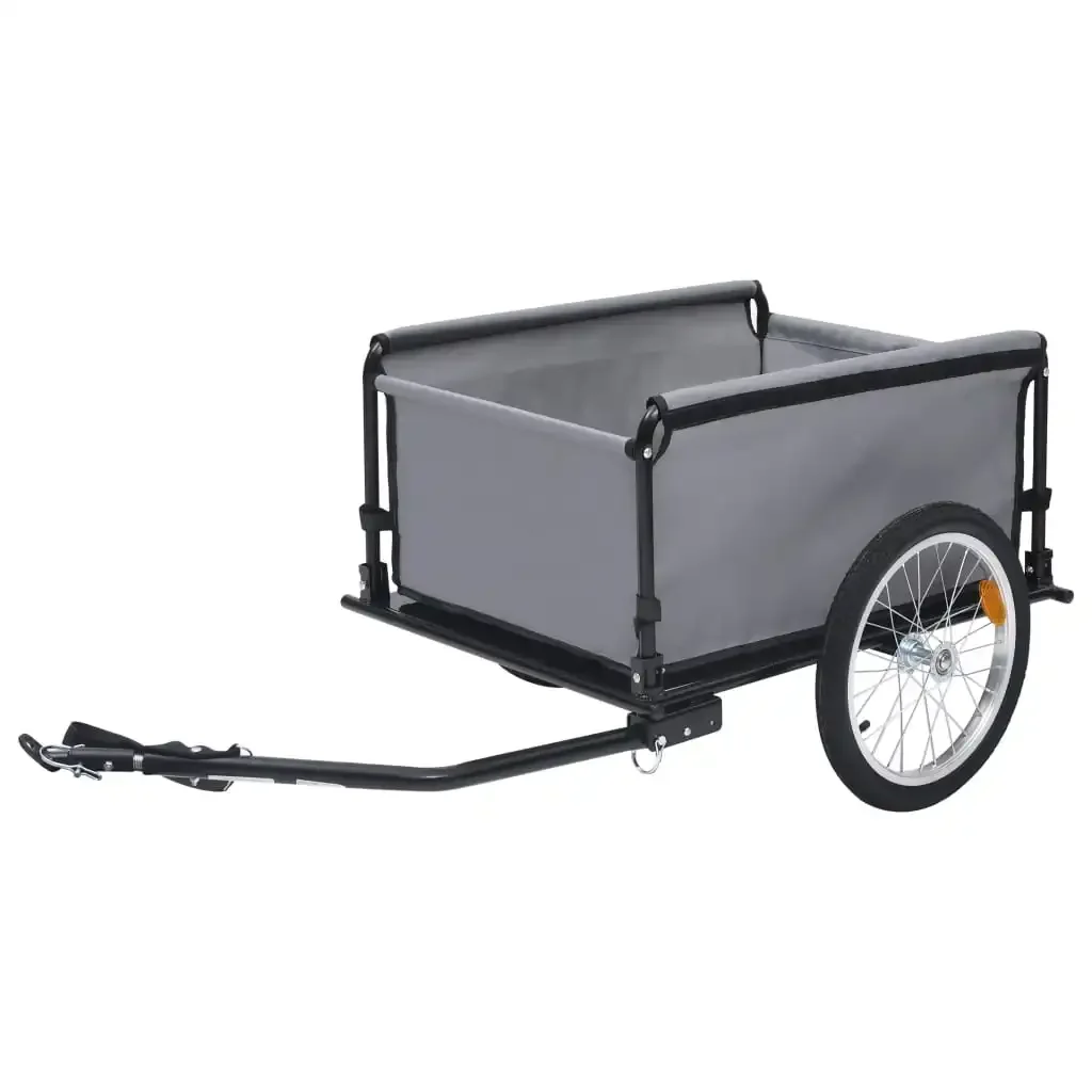 Bike Cargo Trailer Gray and Orange 143.3 lb