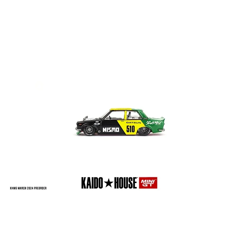 

MINIGT KHMG131 In Stock 1:64 Datsun Street 510 Racing V2 Openable Hood Diecast Diorama Car Model Kaido House