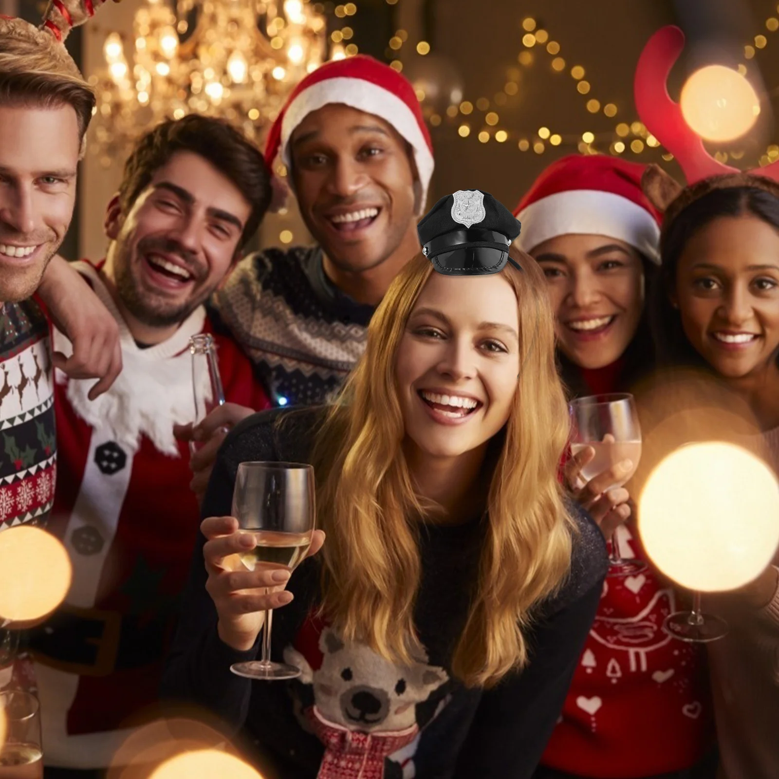 4 قطع من أطواق الشعر مع قبعة بحرية لتزيين غطاء الرأس لأداء الحفلات وغطاء الرأس الإبداعي وديكور جميل للارتداء اليومي