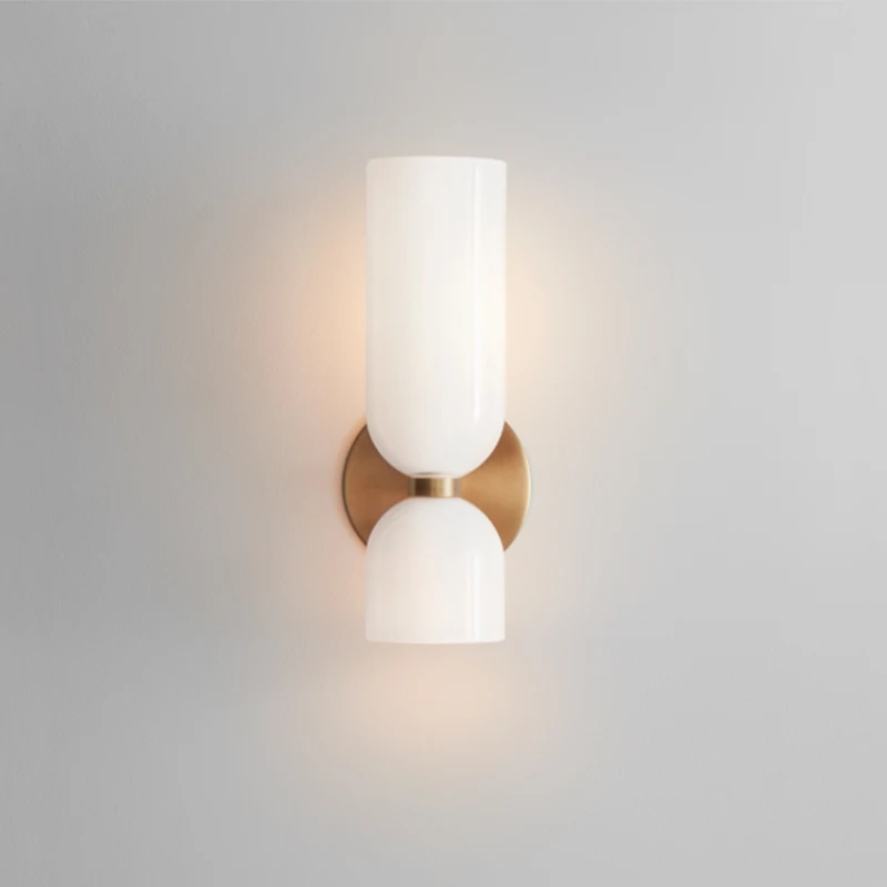 الشمال الحد الأدنى زجاج إبداعي الجدار مصباح المدخل بهو غرفة نوم غرفة المعيشة أباجورة دراسة الفن ضوء الفاخرة الجدار مصباح #4