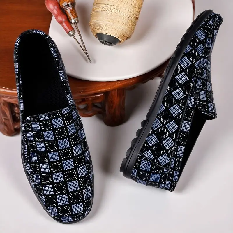 Four Seasons Men's Non-slip and Wear-resistant Loafers Fashion Casual Lazy One-Pedal Doudou Shoes Men's Business Shoes