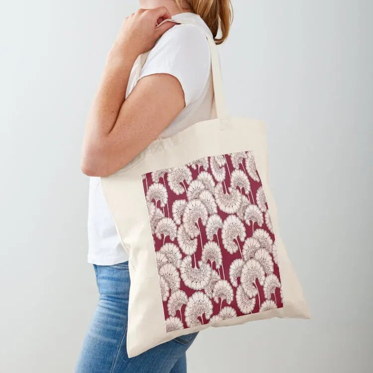Florence Broadhurst Inspired Design - Red Tote Bag bags for women shopping bags foldable Canvas