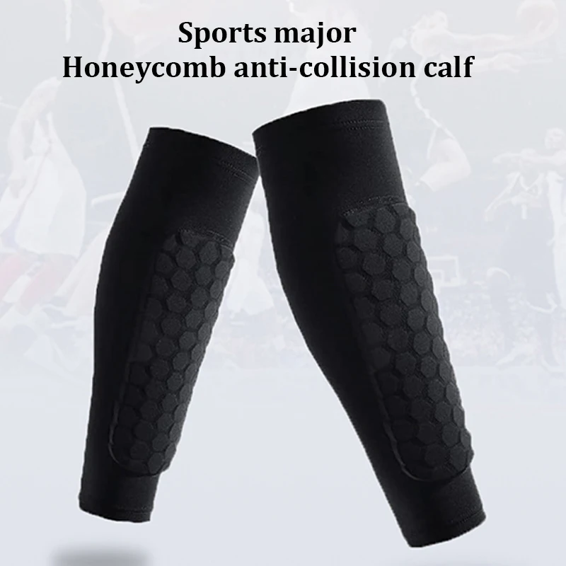 Protectores de pierna Anticolisión de panal de abeja para deportes al aire libre, calcetines protectores para piernas, equipo de protección para escalada de montaña y ciclismo