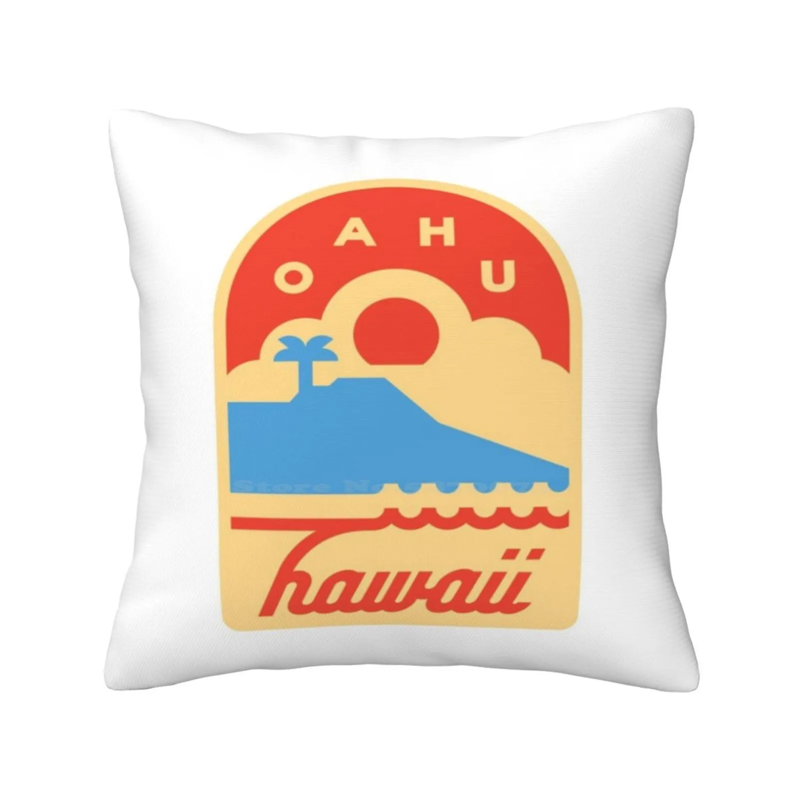 Oahu-Hawaii-Usa Pillowslip Pillowcase Aloha Hawaiian Oahu Lanikai Waikiki Beach Honolulu Maui Kaui Usa United States America