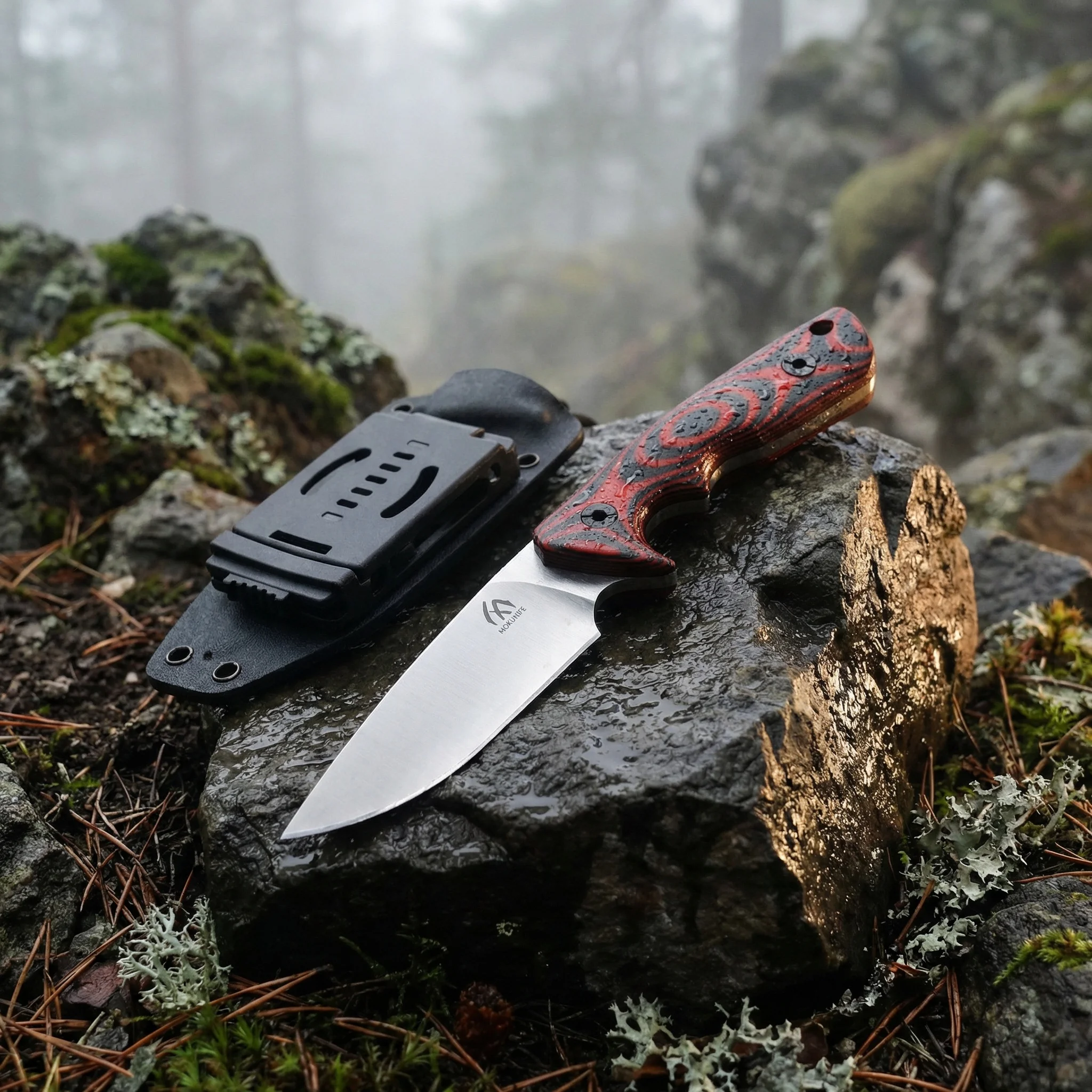 

High-quality steel fixed blade, outdoor knife, high hardness stainless steel full tang with sheath emergency portable knife, sui
