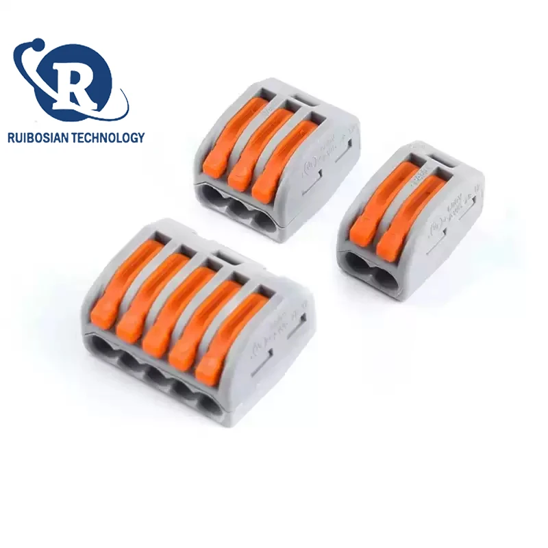 50PCS Original 222-412 222-413 222-415 Holes 0.2-2.5 Flat Flexible And Hard Wire Connection Terminals