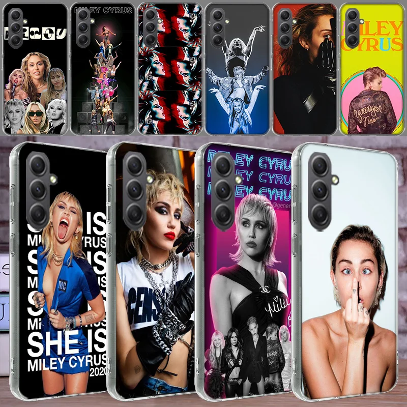 Чехол для телефона M-Miley Cyrus Singer для Samsung A16 A26 A36 A56 A17 A03S A04S A02S A05S A50S A30 A20 A70S A40 A21 Galaxy Note 20 10