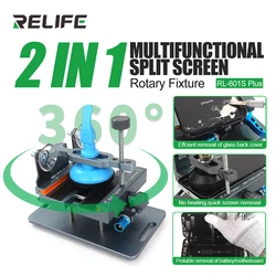 RELIFE RL-601S Plus 2 in1 For Screen Separation And Glass Back Cover Removal Screen Rotating Fixture Equivalent to RL601g+RL601s