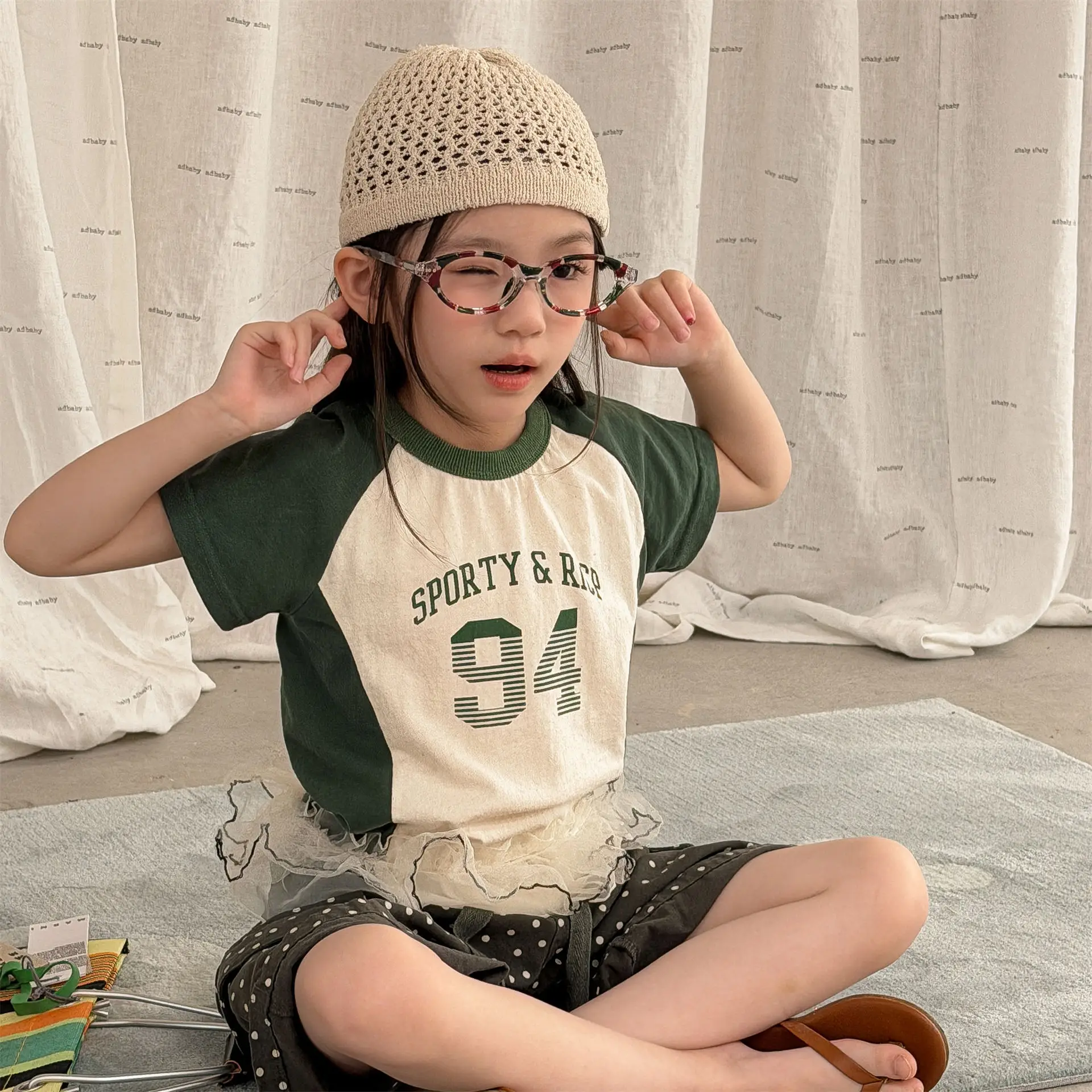 

2026 Summer New Children Short Sleeve T Shirts Cotton Boys Letter Print Casual Tee Toddler Girls Loose Tops Kids Clothes