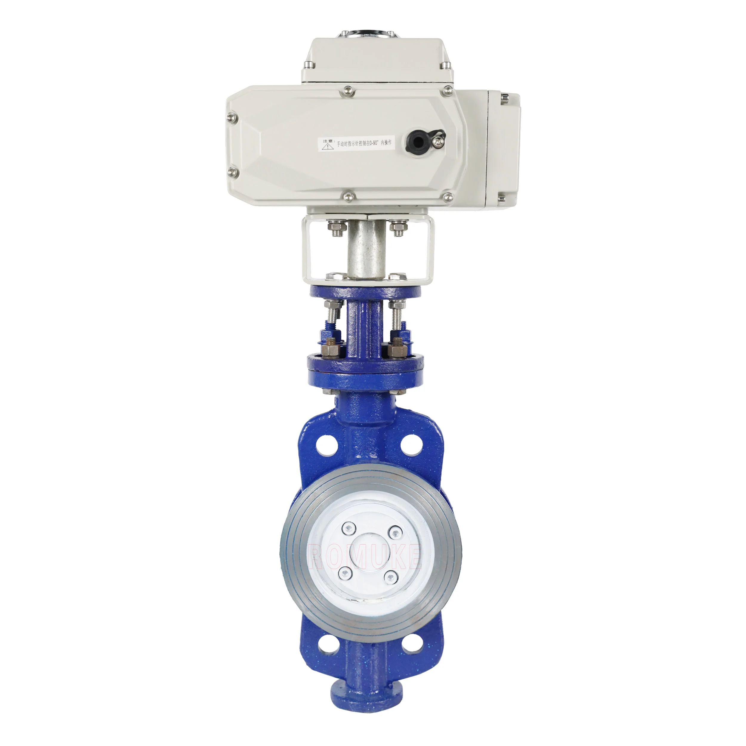 D973H-16C Manual Switch Explosion-Proof Adjustment Cast Steel Electric Wafer Hard Seal Butterfly Valve