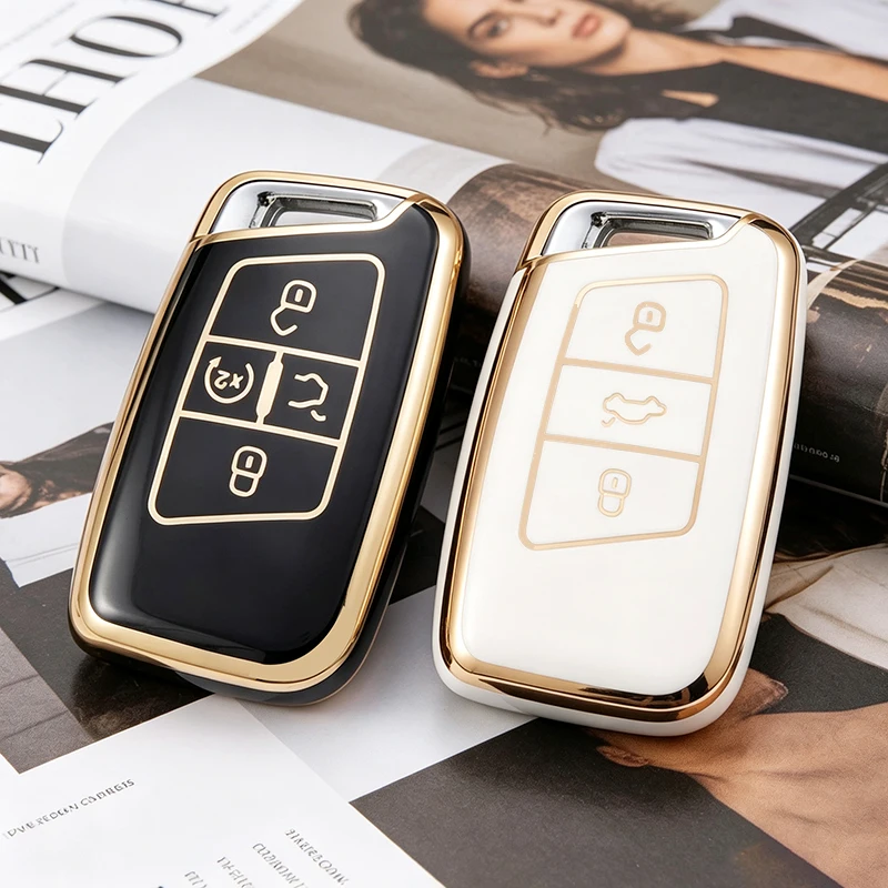 5 Buttons Key Shell Fob Holder for Volkswagen VW CC Magotan Variant B8 Lavida Bora TPU Car Key Case Cover Auto Accessories
