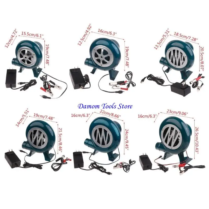 57BE PORTABLE BBQ FAN DC12V 30/40/00/80/100W منفاخ هواء لشواء التخييم النزهة STARTER