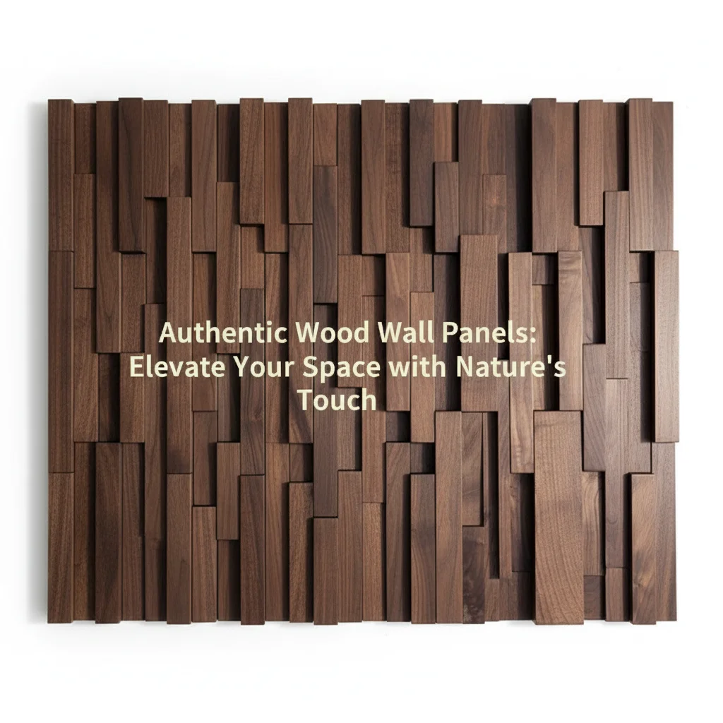 

Wooden 3D Mosaic Wall Panel Natural Solid Wood Tile For Home, Office Villa Interior Decoration