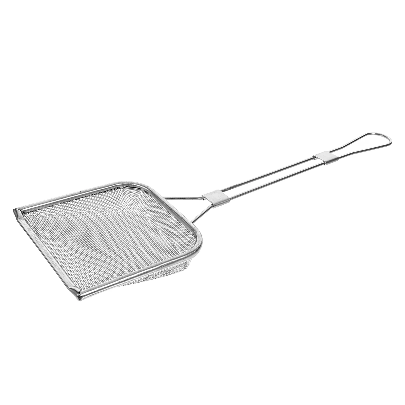 

Oil Residue Filter Shovel 304 Stainless Steel Fryer Square Strainer Spoon Hanging Hole Cooking Oil Fat Removal Kitchen Utensils