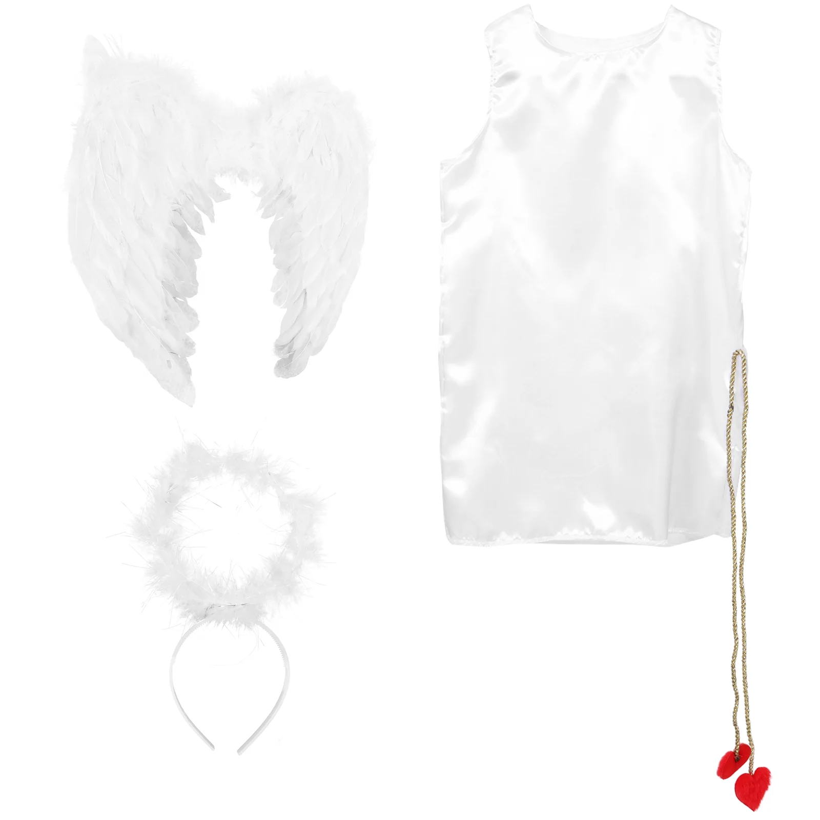 

Valentine's Day Outfits Cupid Costume Cosplay Party for Children and Headband Kit Kids