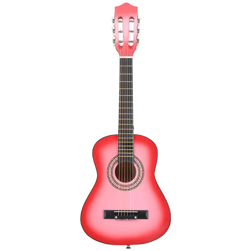 

30-inch Cylindrical Basswood Acoustic Folk Guitar with Varnish