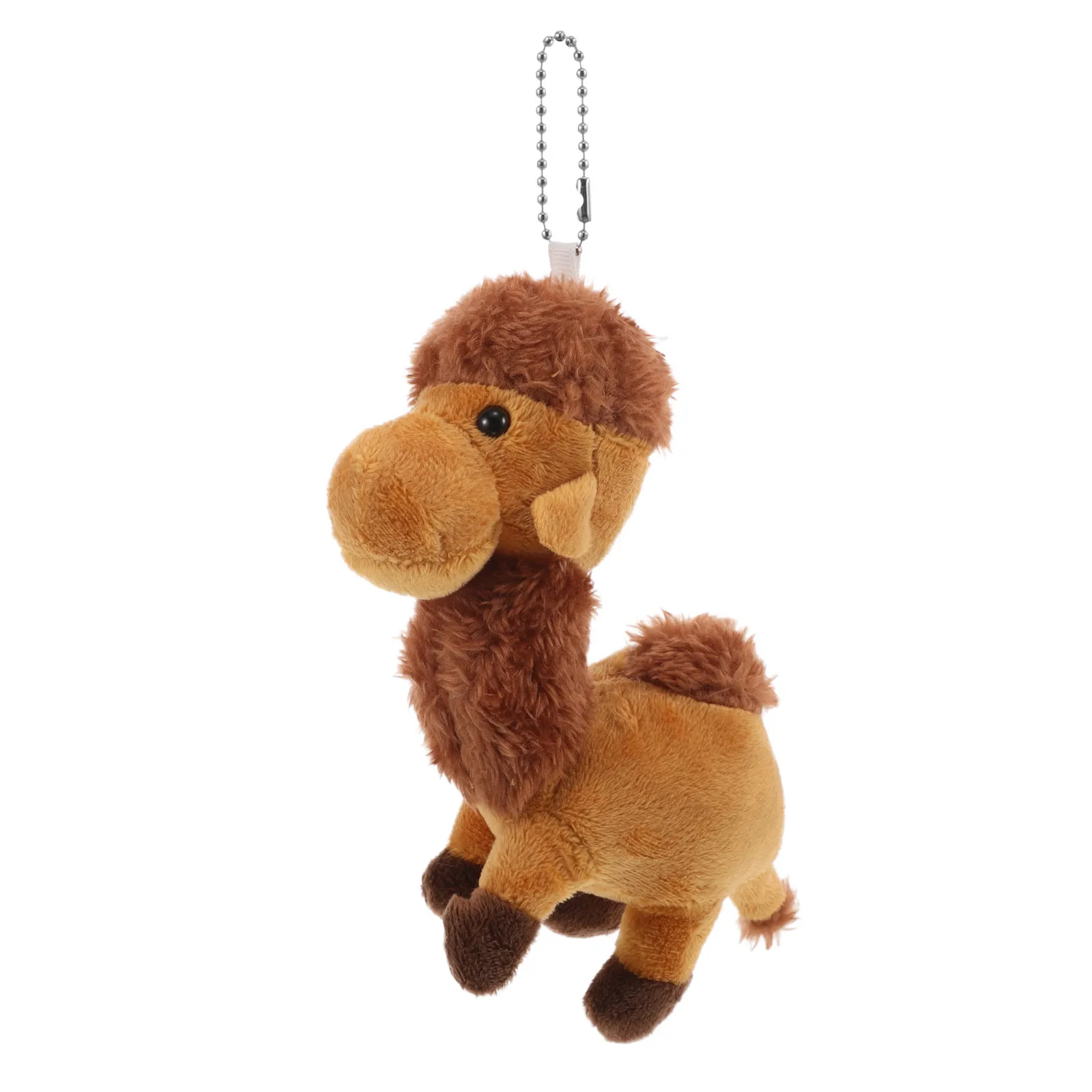Camel Keychain Soft Light Brown Stuffed Animal Bag Pendant Birthday Party Favor Decoration School Backpack Accessory