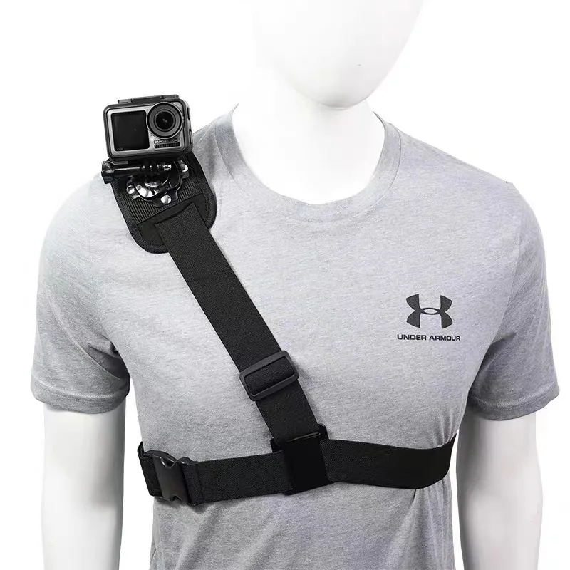 Sports Camera Accessories 360° Shoulder Strap Mount Harness For Gopro Hero 12 11 10 9 8 7  6 5  SJCAM  Insta360 Chest Harness