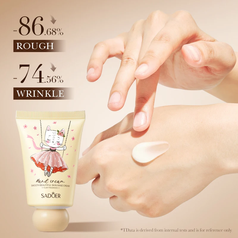 5 قطعة SADOER حديقة العطور كريم اليد مستخلص نباتي ترطيب الزهور المغذيات الجافة متصدع إصلاح كريم زيت تبييض لينة