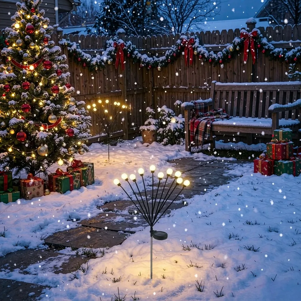 Outdoor Solar Firefly Light Waterproof LED Garden Decoration Landscape Lawn Lights for Holiday Pathway Decor