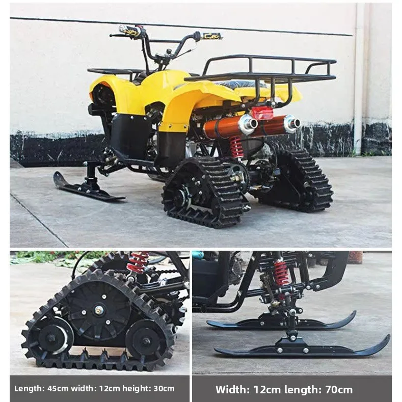 

125CC All-Terrain Off-Road Motorcycle Snowmobile With Rubber Track Ski For Snow For Snow Conditions