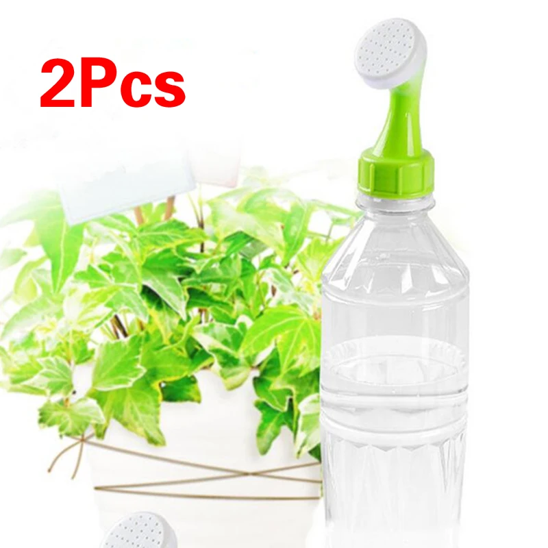 2 Pcs Bottle Cap Sprinkler PVC Plastic Garden Spray Waterer Sprinkler   Little Nozzle Sprinkler Head Plant Watering Nozzle Tool