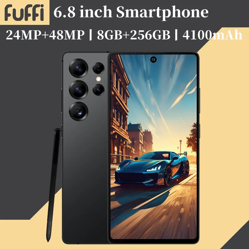 FUFFI Global Vision S24 Pro Smartphone Android 5800mAh 8GB RAM 512GB ROM 6.8 Inch 1920x1080HD 48MP MTK10 4G Network Mobile Phone