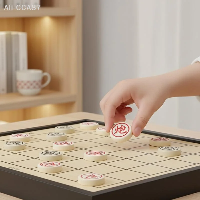 

FEIMA Chinese Chess Student Large Portable 2-in-1 (Magnetic And Adhesive) With Chess Board