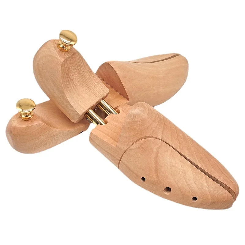 

1 Pair Twin Tube Red Cedar Wood Shoe Tree Adjustable Anti-Wrinkle Shoe Shaper Stretcher For Men Women novidades 2026 produtos