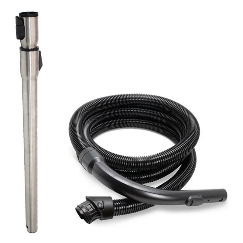 

【PARTY】Telescopic Rod With Flexible Suction Hose Pipe Curved Handle Stainless Steel For C3 Vacuum Cleaner 2M Accessories