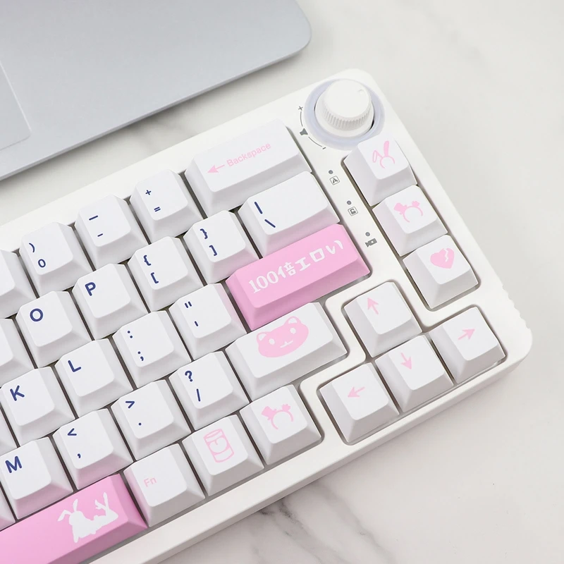 

137-Key PBT Pink Girl Keycaps Cherry Height for Mechanical MX