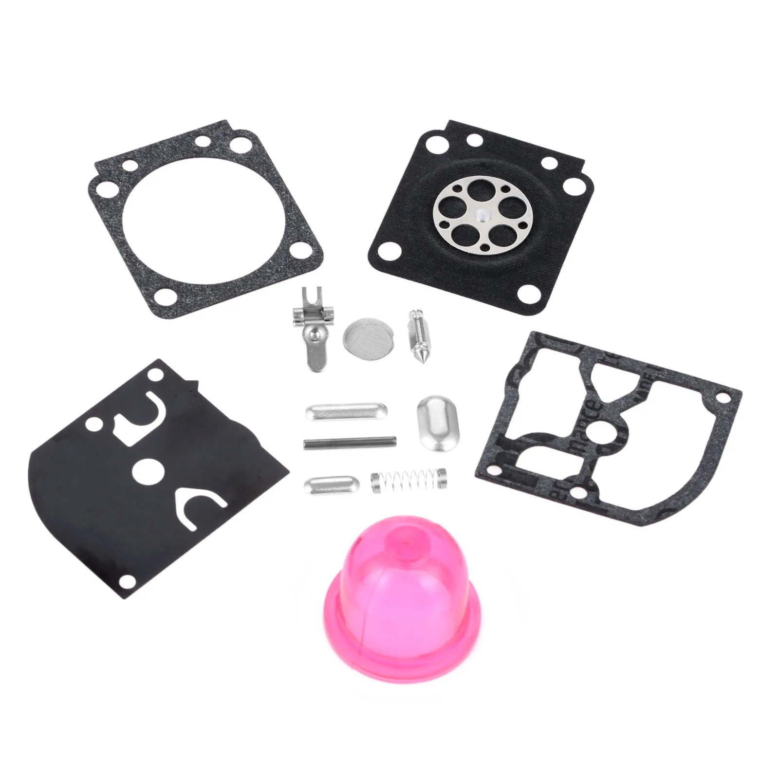 DRELD Carburetor Rebuild Repair Kit with Primer Bulb for STIHL FS45 FS46 FS75 FS80 FS85 HT70 Zama C1Q-S63 Trimmer Chainsaw Parts