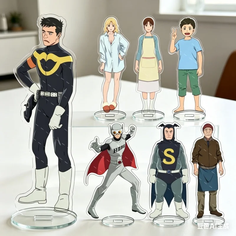 

Ganglion Kenji Isobe Acrylic Keychain Standing Plate, Dark Sci-fi Anime Peripheral Bag Pendant Home Desktop Decoration Gift