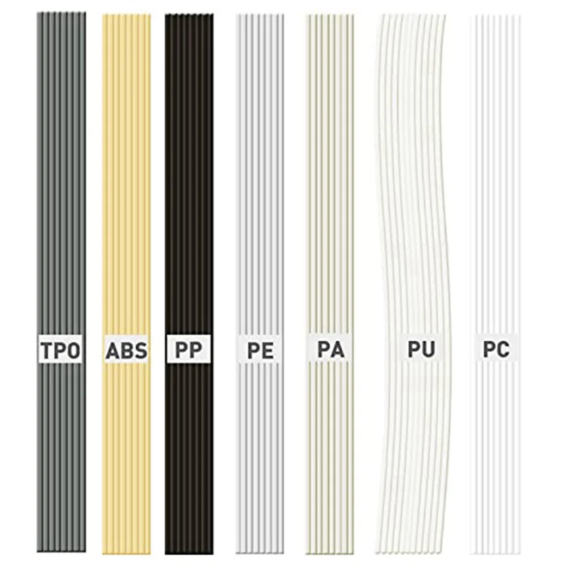 

Y42A-168PCS Plastic Welding Rods, 7 Types ABS PP PU PE PA PC TPO 13 Inch Plastic Welder Rod For Car Bumper Kayak