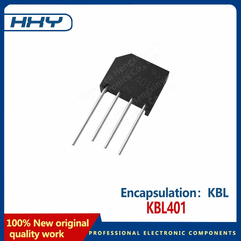 10pcs   KBL401 KBL package 4A100V rectifier bridge diode