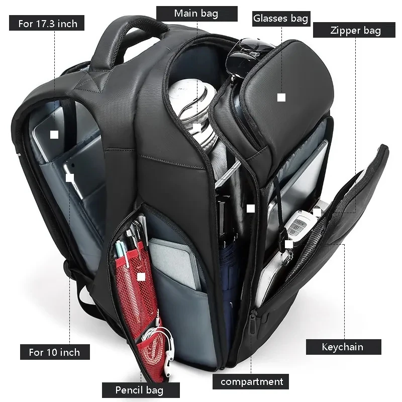 Mochila de negócios à prova dwaterproof água 15.6 15 16 polegada dos homens grande mochila de viagem ao ar livre masculino grande saco de viagem homem