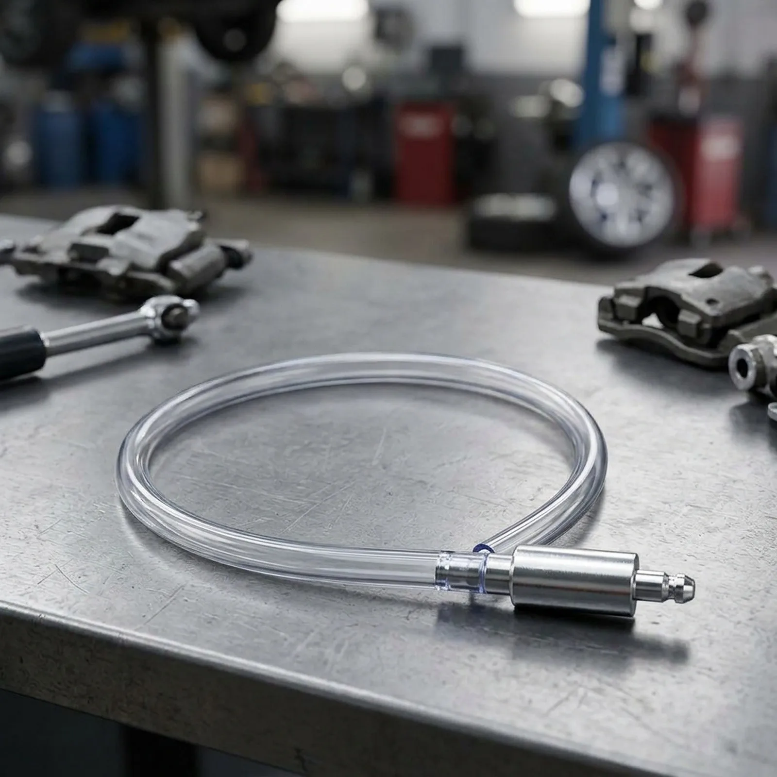 Rake Bleeding Kit With One-Way Check Valve And Hose Hydraulic Drain Tool For Cars And Motorcycles Clutch Systems