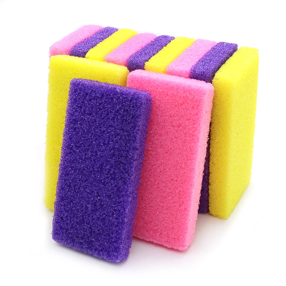 100 Pz Piede Pietra Pomice Piedi Rimozione Del Callo Strumenti di Pedicure Esfoliante Del Piede Scrubber Rimozione Della Pelle Morta Riparazione Tallone Screpolato