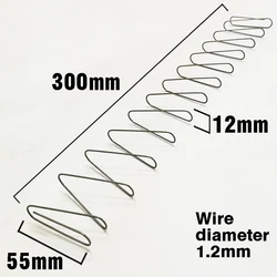 Spring Steel Length 300mm Rectangular Compression Spring Wire Diameter 1.2mm Square spring mattress spring