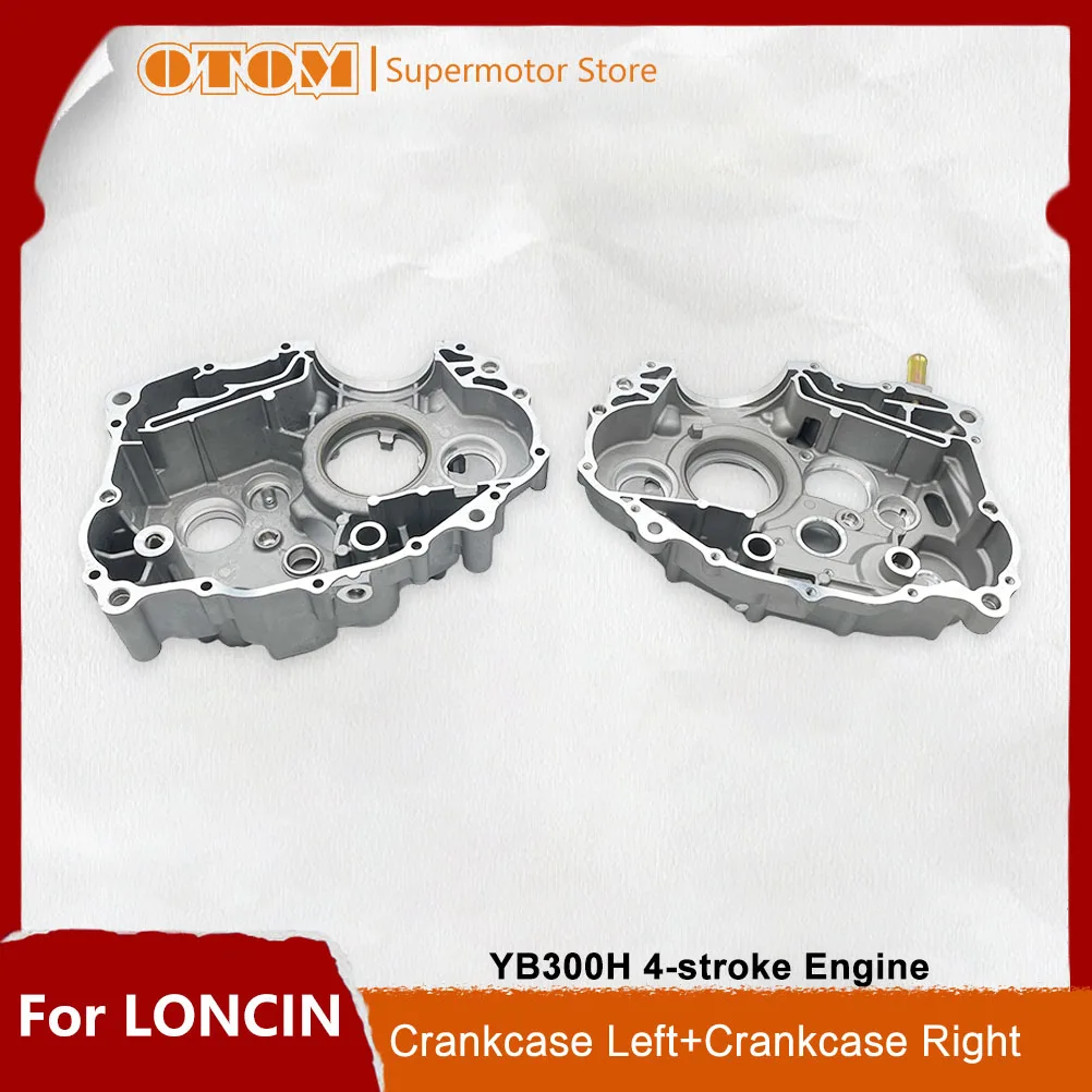 OTOM motocicleta izquierda derecha cárter cárter cubierta lateral de caja media para LONCIN YB300H KEWS K23 HENGJIAN S7 AVANTIS GR ZUUMAV