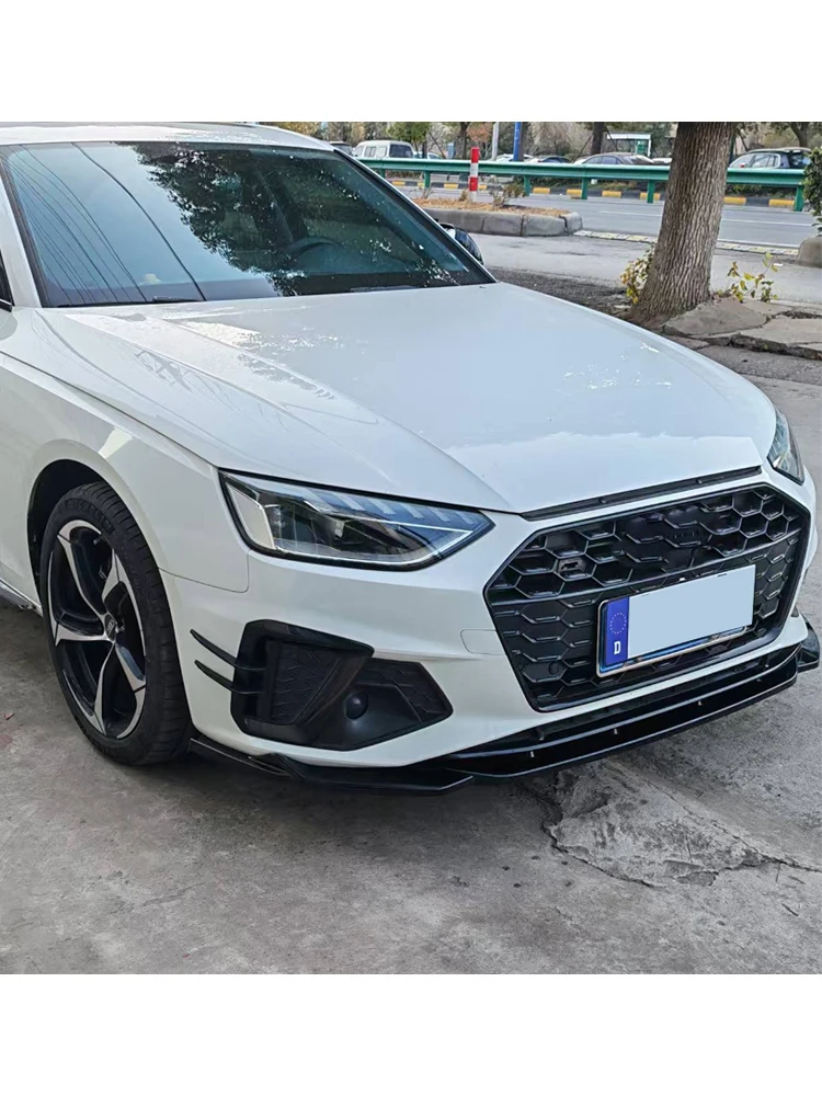 Do Audi A4 S4 B9 S-Line Facelift Sedan 2020-2026 Maxton Style Przedni Splitter Zderzaka Samochodowego, Dyfuzor, Zestawy Body Kit, Spoiler, Osłona — 2