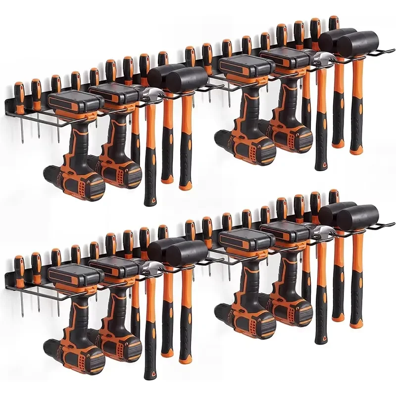 for Workshop Wall Mounted Electric Drill Bracket Rack Garage Storage Tool Hanger Power Tool Organizer with Screwdriver Hole