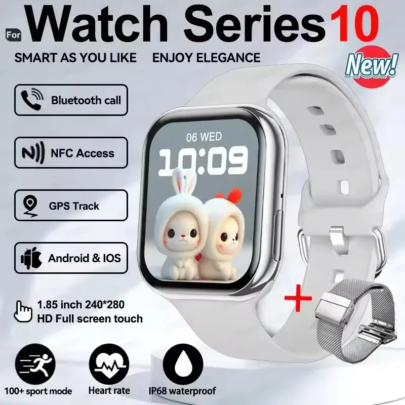 New Series IW10  Watch 10 GPS Track Smart Watch Men Woman HD Bluetooth Call Waterproof Sports SmartWatch For Apple Android IOS